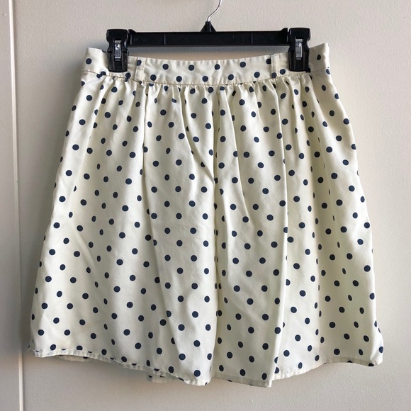 Lands' End Dresses & Skirts - Navy Polka Dot Skirt
